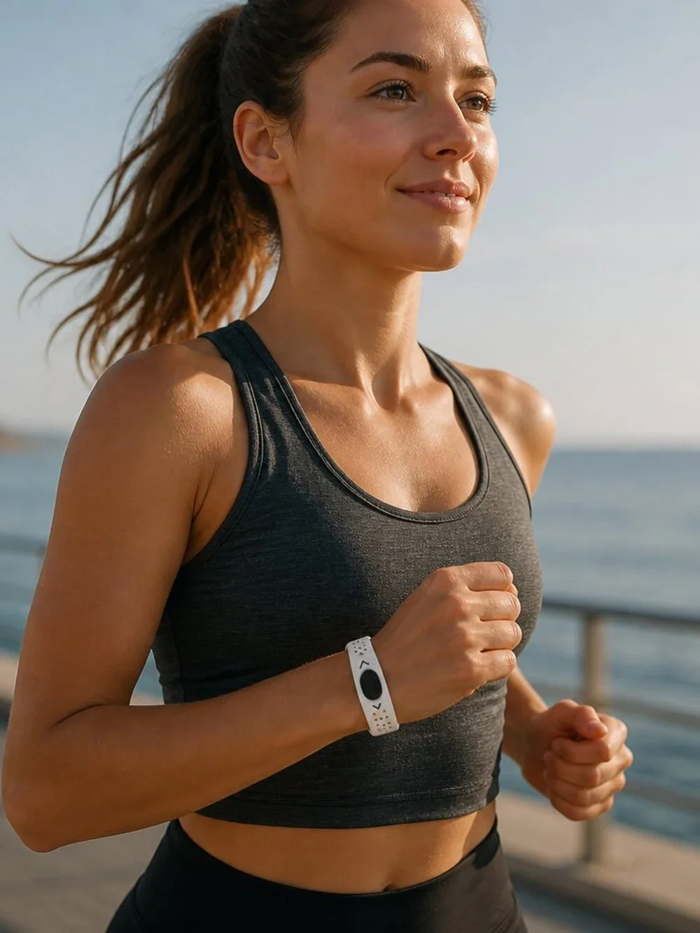 PB Style Silicone Athletic Wristband with 2 Ion Holograms